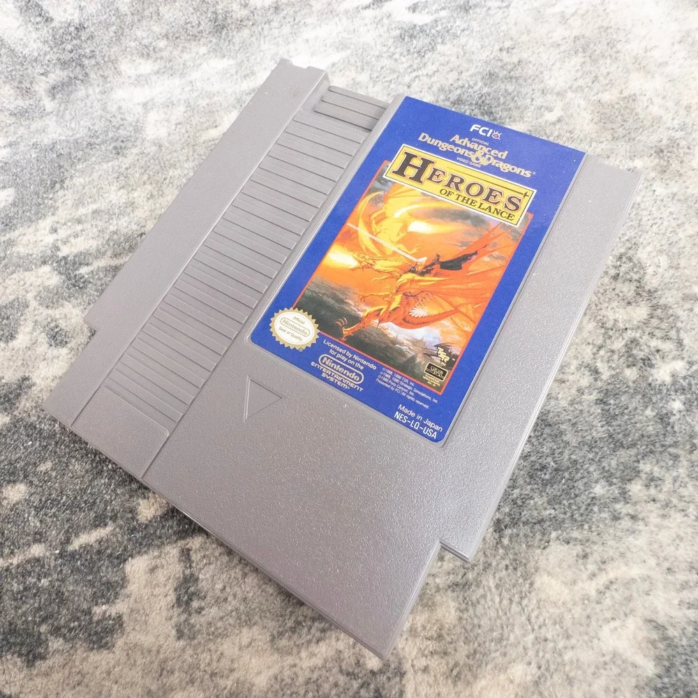 Advanced Dungeons Dragons Heroes of the Lance NES Nintendo Fantasy RPG FCI